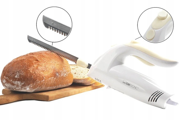 NÓŻ ELEKTRYCZNY CLATRONIC EM 3062 BIALY