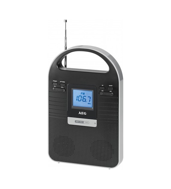 wzp RADIO AEG MMR 4128 CZARNO-SREBRNE